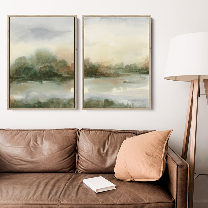 The Hidden Lake Diptych - Set of 2