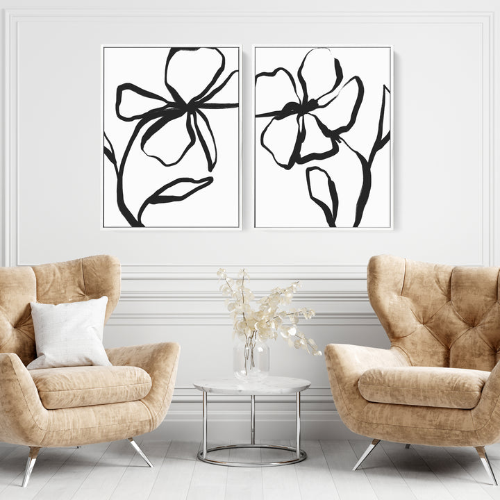 Floral Meeting - Set of 2