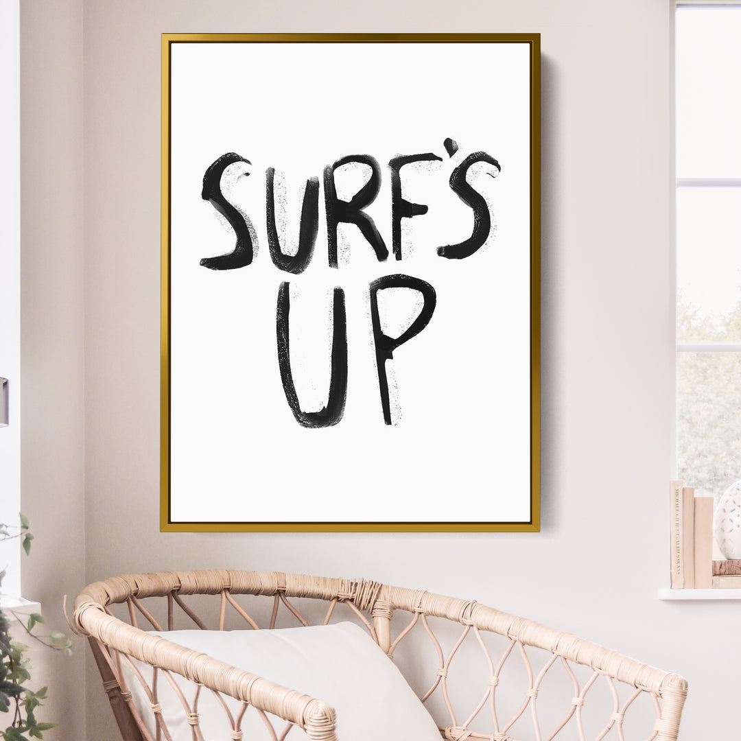 Black & White Surf's Up - Jetty Home