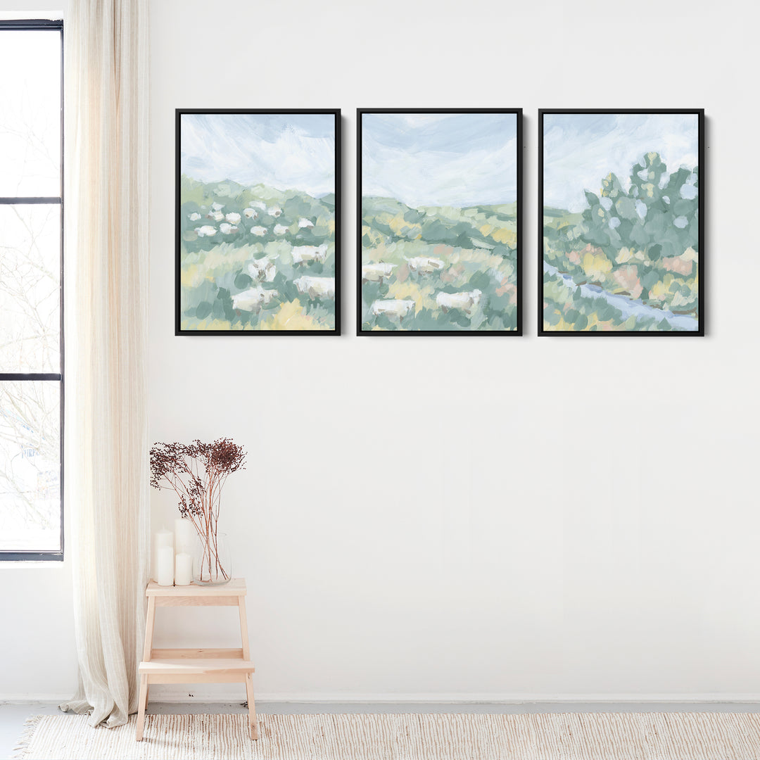 Countryside Flock Triptych - Set of 3 - Jetty Home