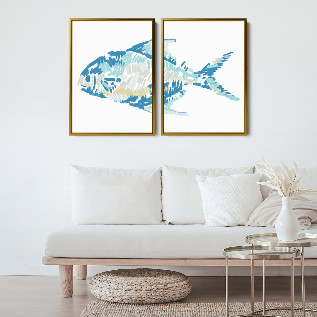 The Permit Fish Diptych - Set of 2