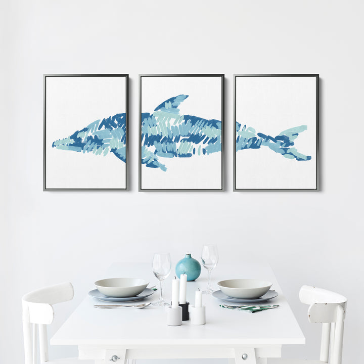 The Dolphin Triptych - Set of 3