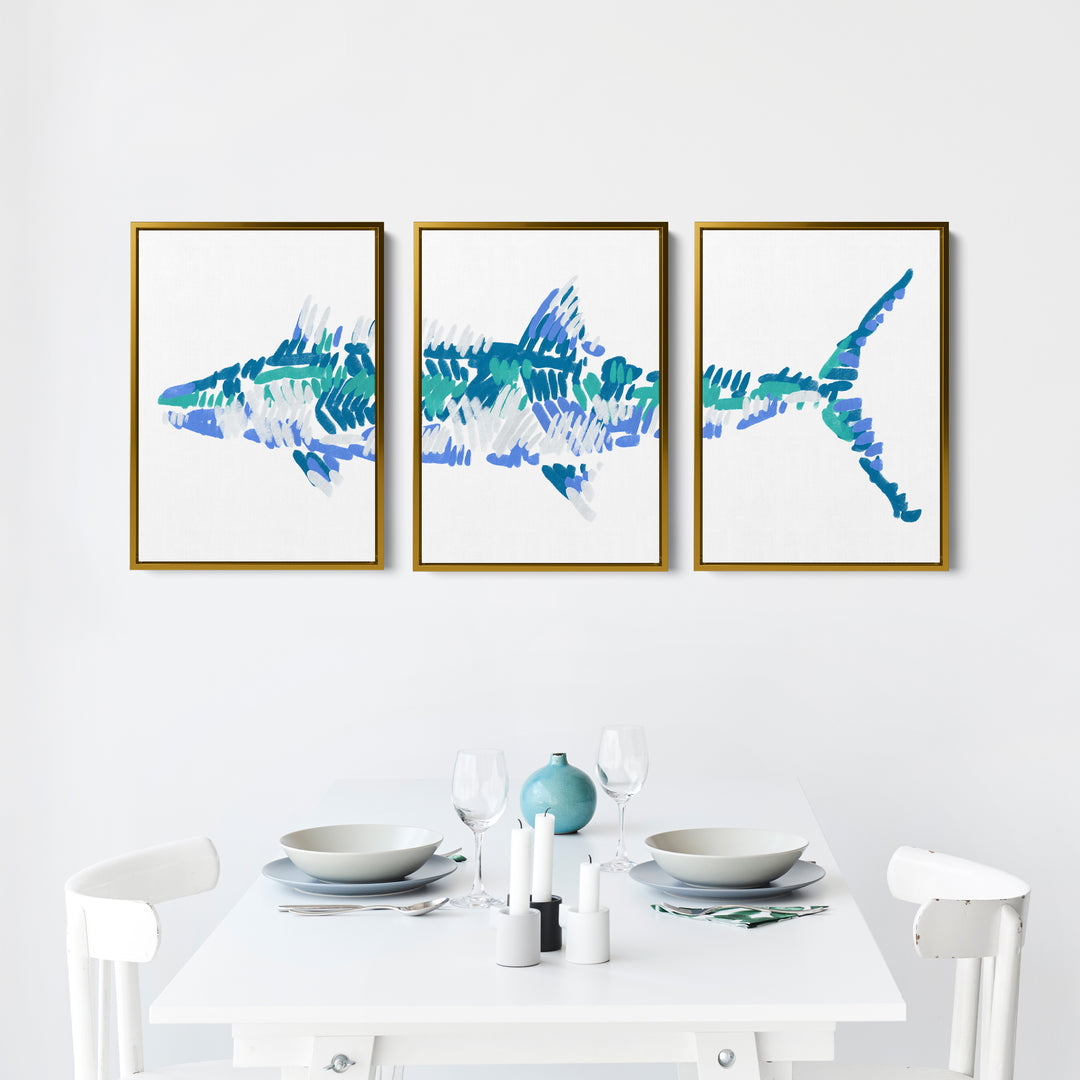 The Kingfish Triptych - Set of 3