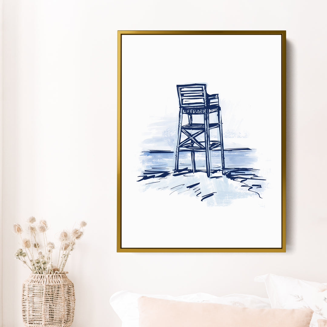 Blue Lifeguard Tower - Jetty Home