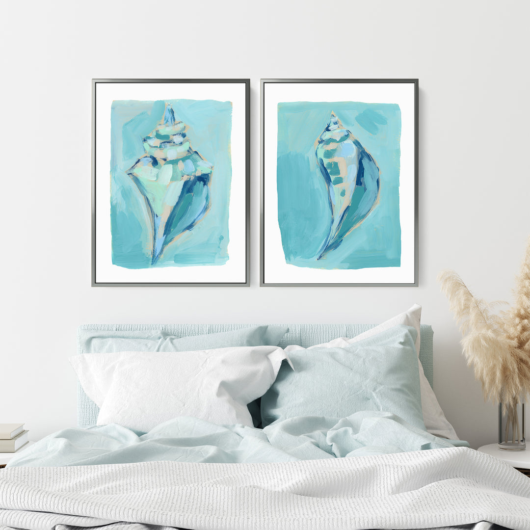 Shoreside Shells Diptych - Set of 2