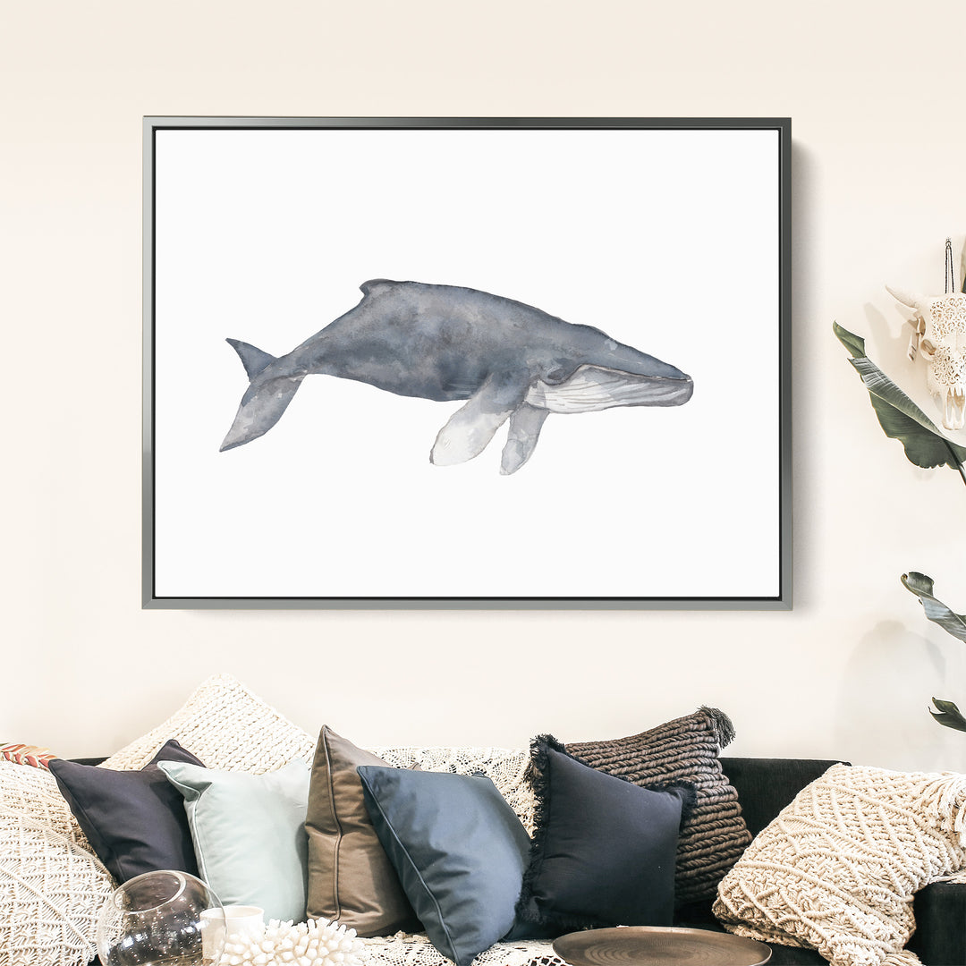 Watercolor Humpback Whale Painting - Jetty Home