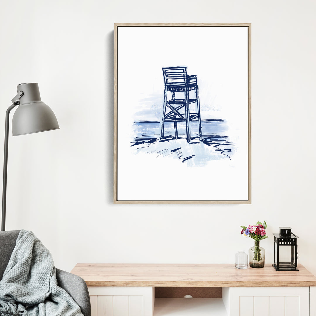 Blue Lifeguard Tower - Jetty Home