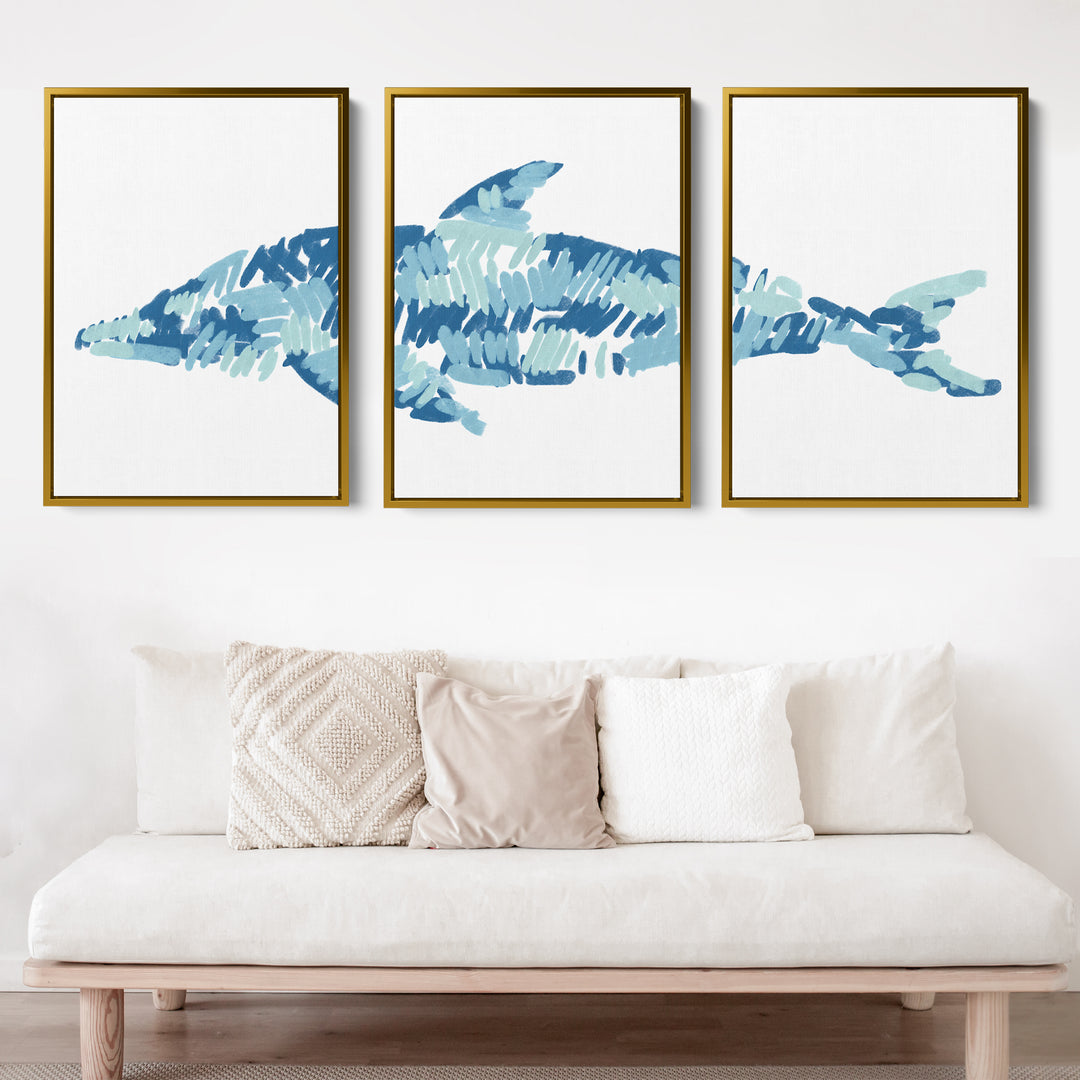 The Dolphin Triptych - Set of 3