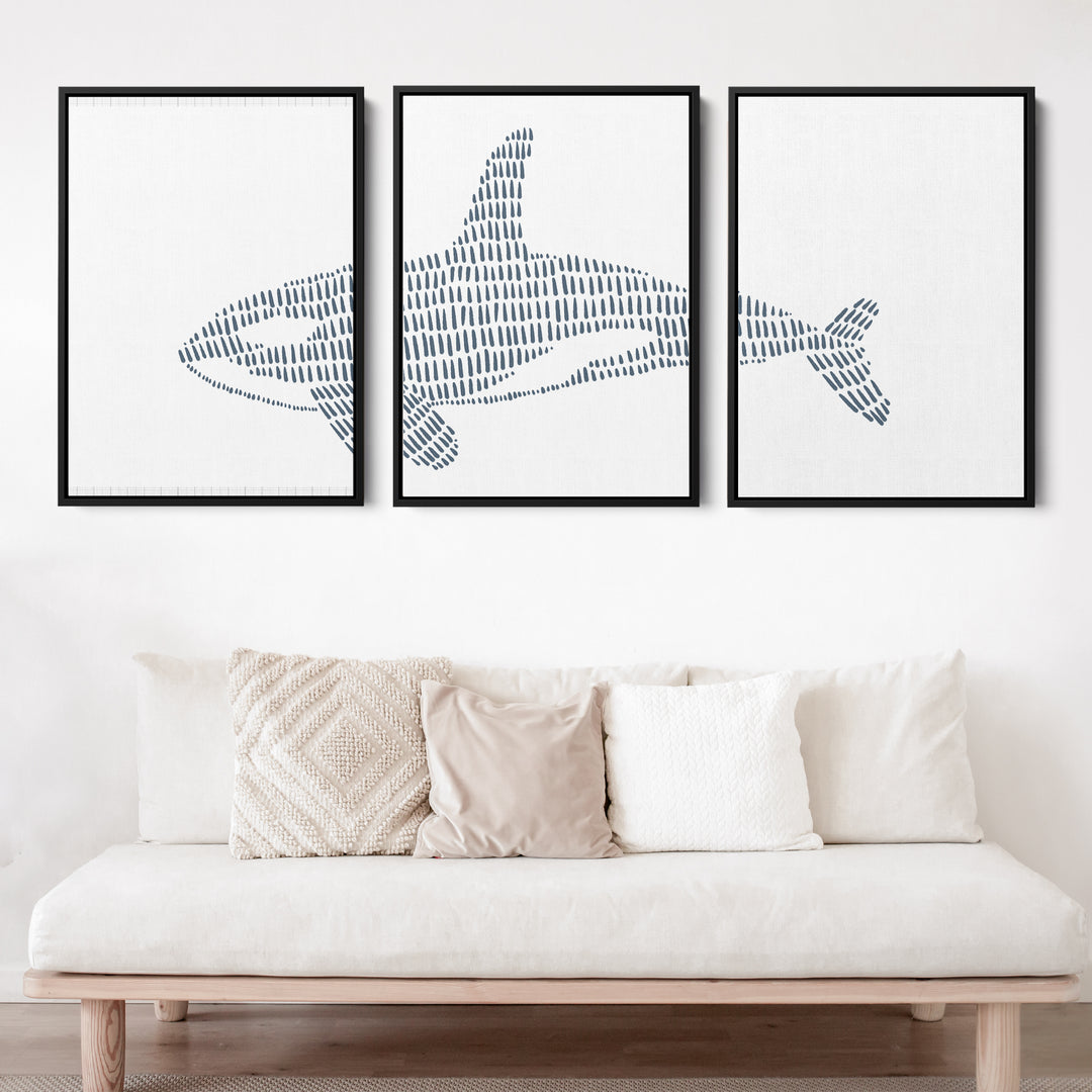 Orca Whale Illustration - Set of 3