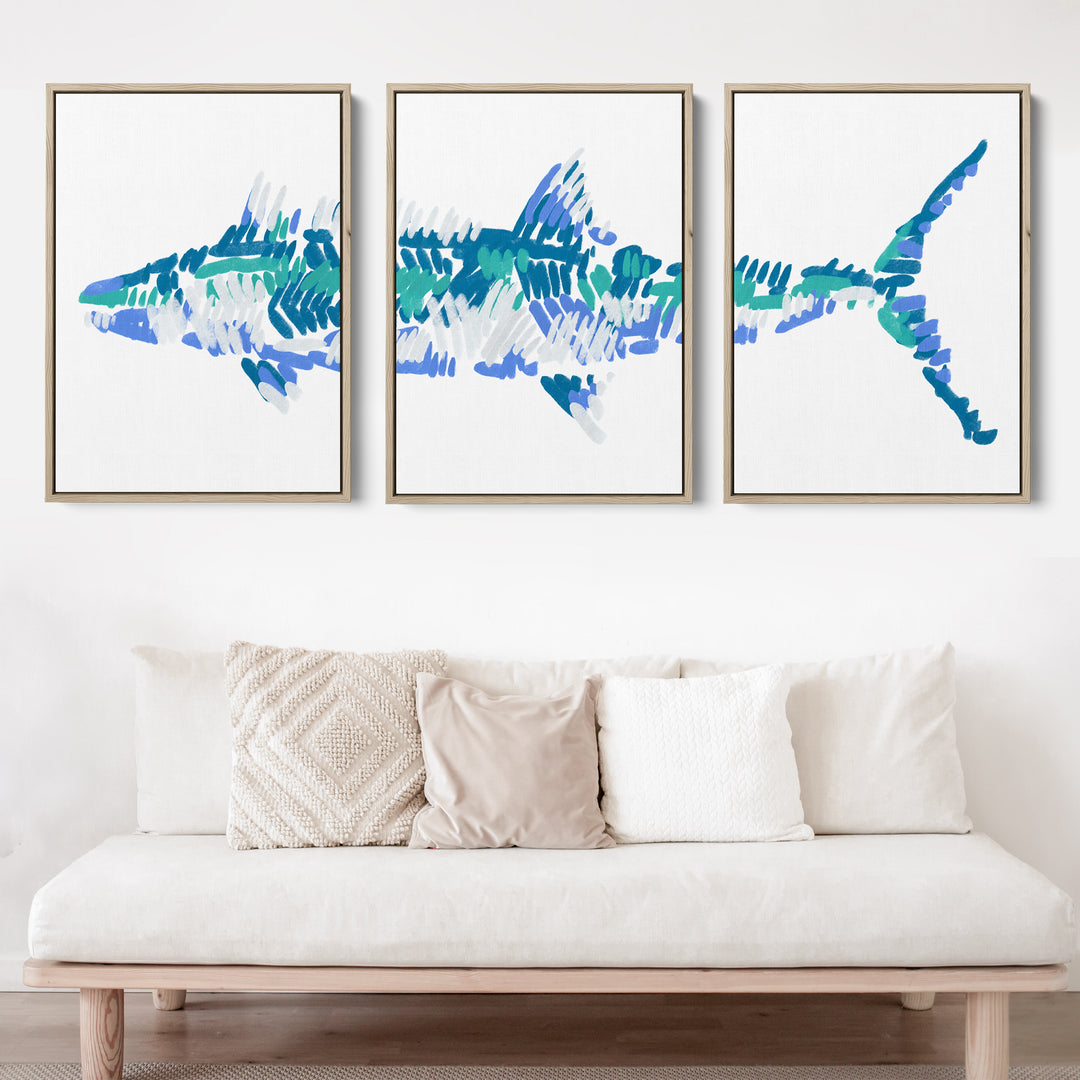 The Kingfish Triptych - Set of 3