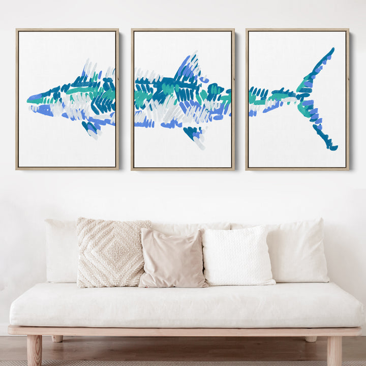 The Kingfish Triptych - Set of 3
