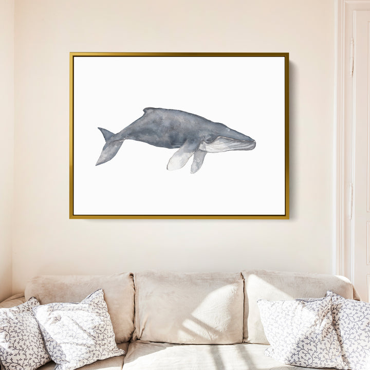 Watercolor Humpback Whale Painting - Jetty Home