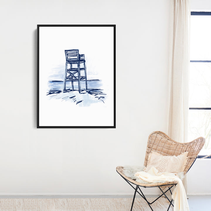 Blue Lifeguard Tower - Jetty Home