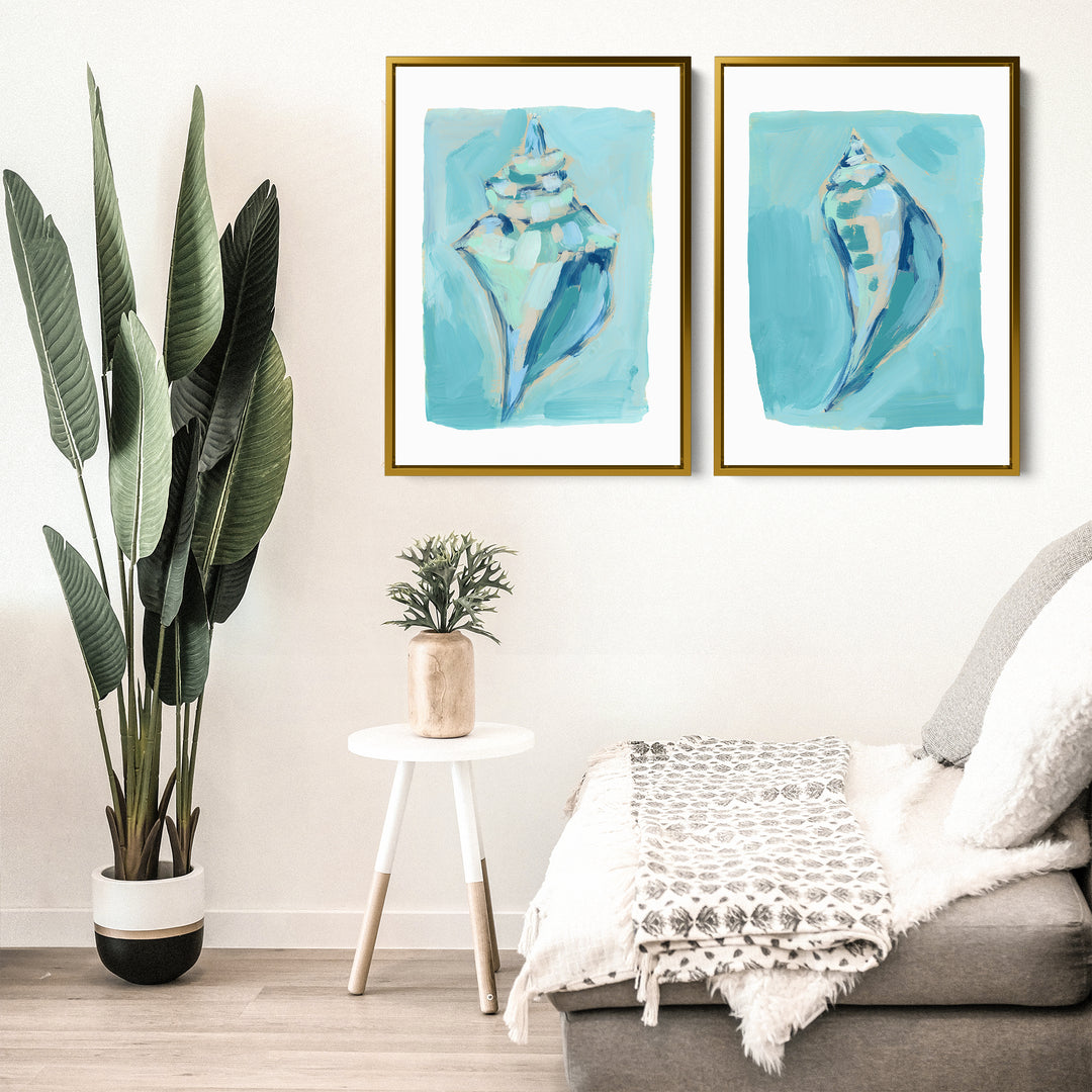 Shoreside Shells Diptych - Set of 2