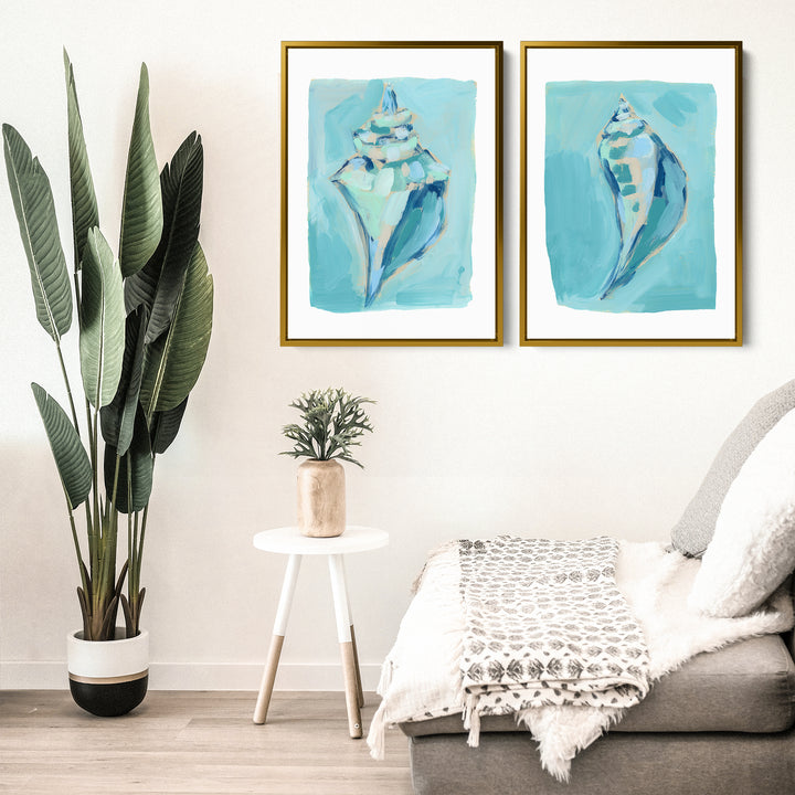 Shoreside Shells Diptych - Set of 2