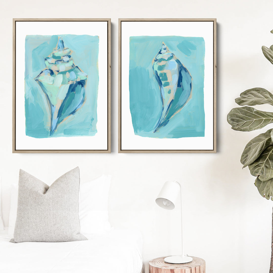 Shoreside Shells Diptych - Set of 2
