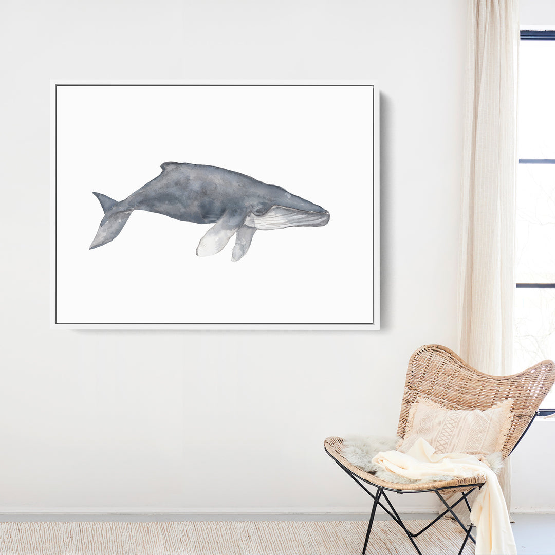 Watercolor Humpback Whale Painting - Jetty Home