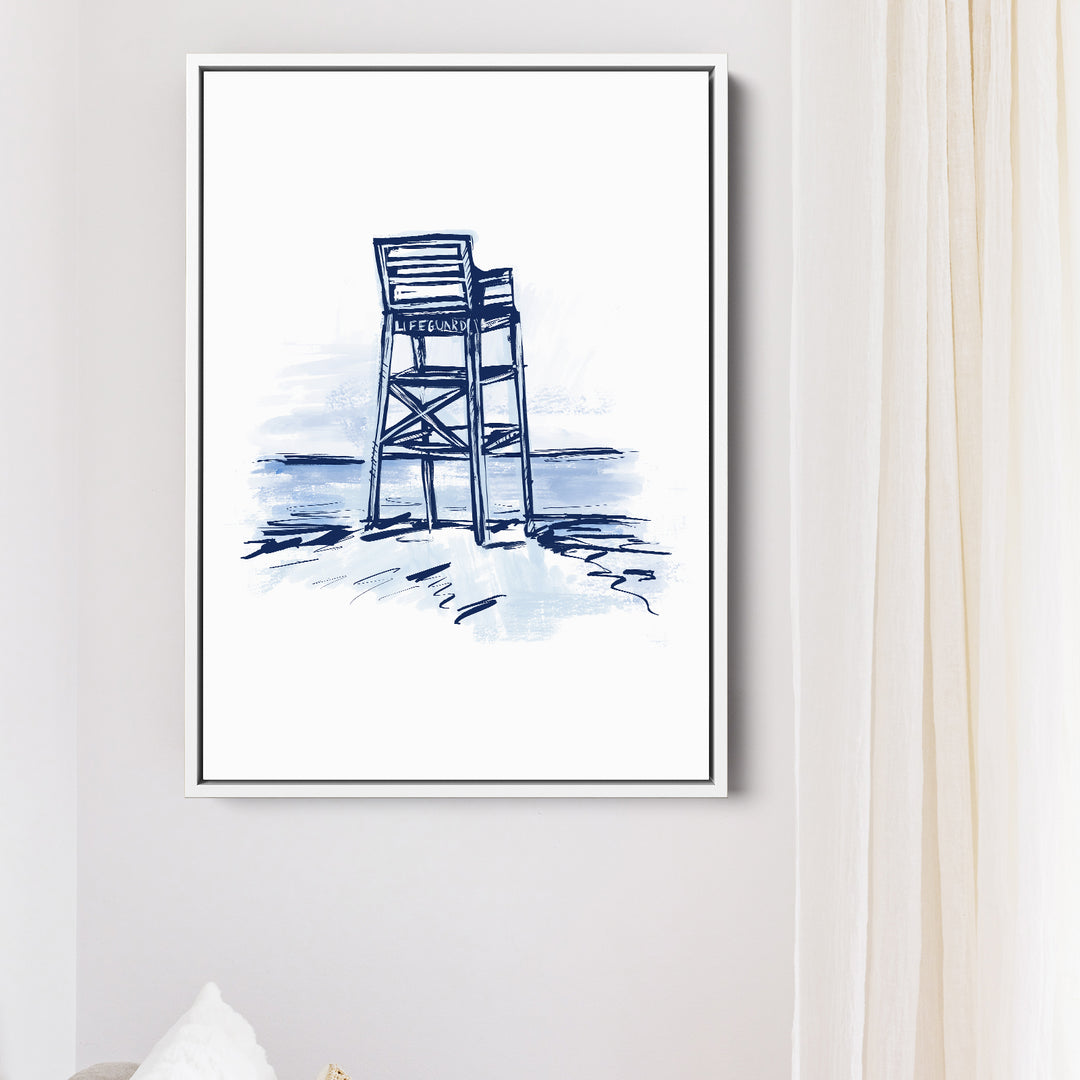 Blue Lifeguard Tower - Jetty Home