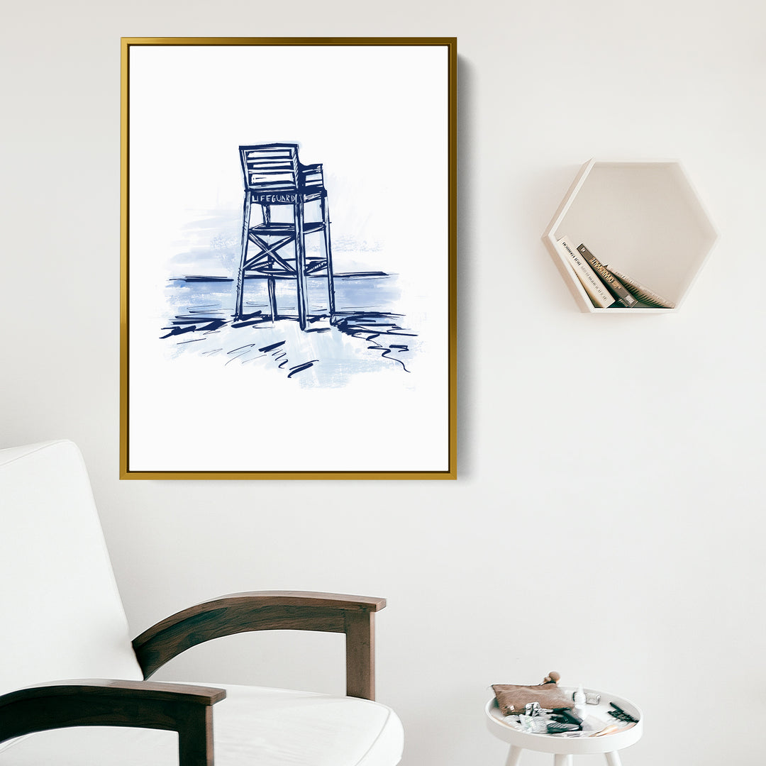 Blue Lifeguard Tower - Jetty Home