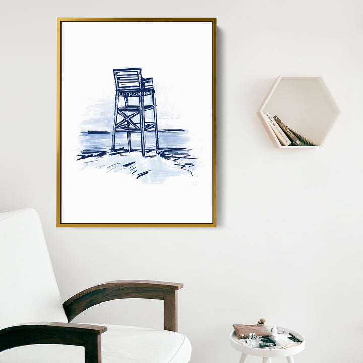Blue Lifeguard Tower - Jetty Home