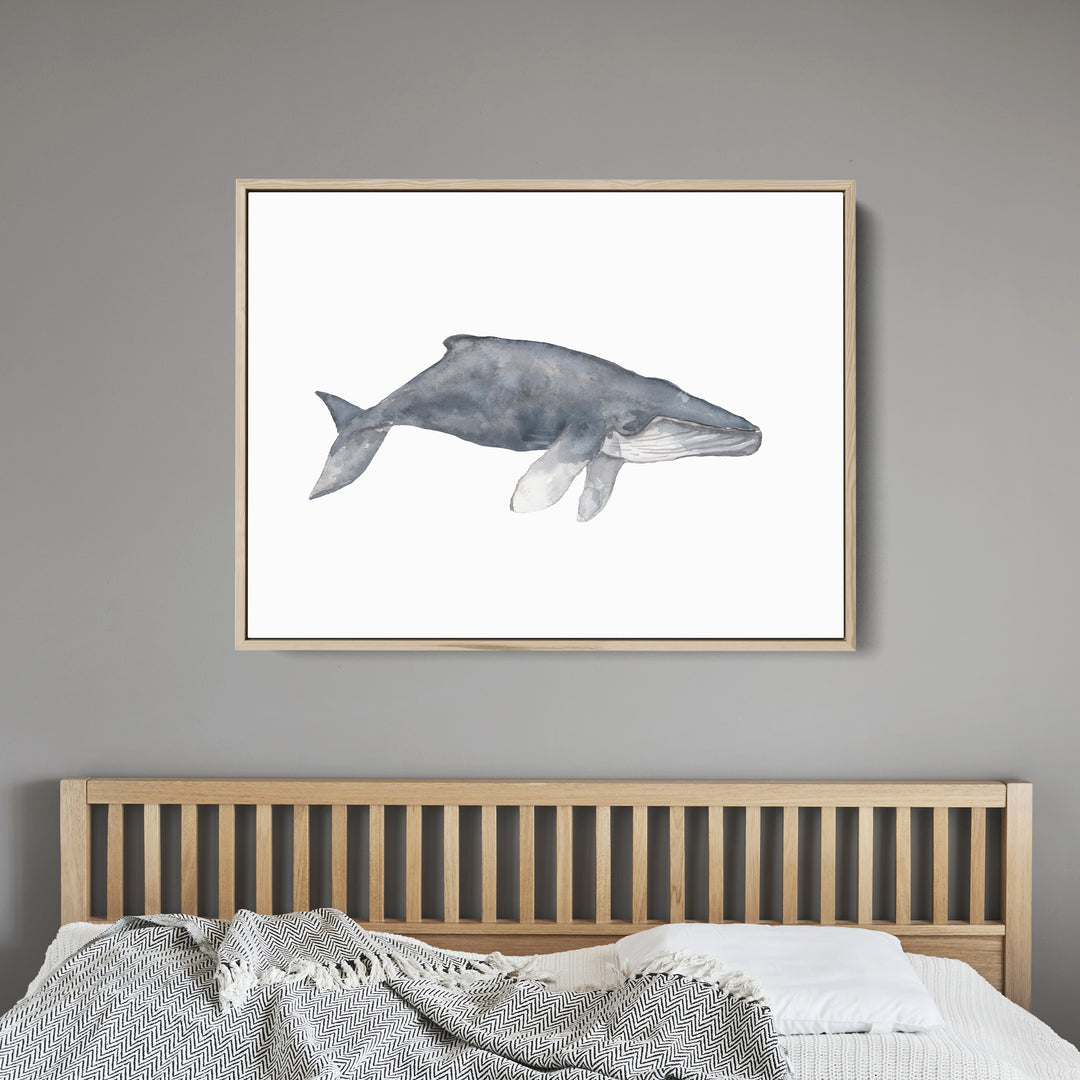 Watercolor Humpback Whale Painting - Jetty Home