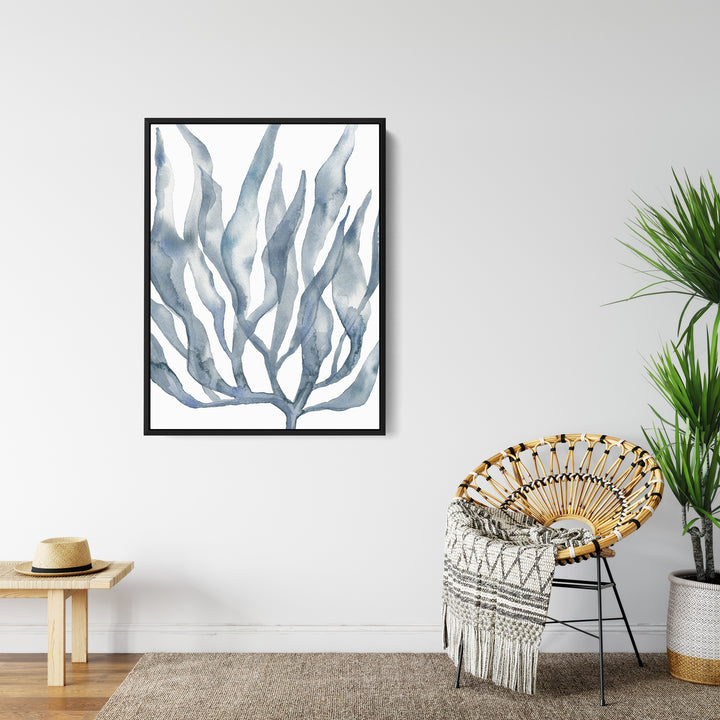 Blue Watercolor Seaweed Painting No. 2 - Jetty Home