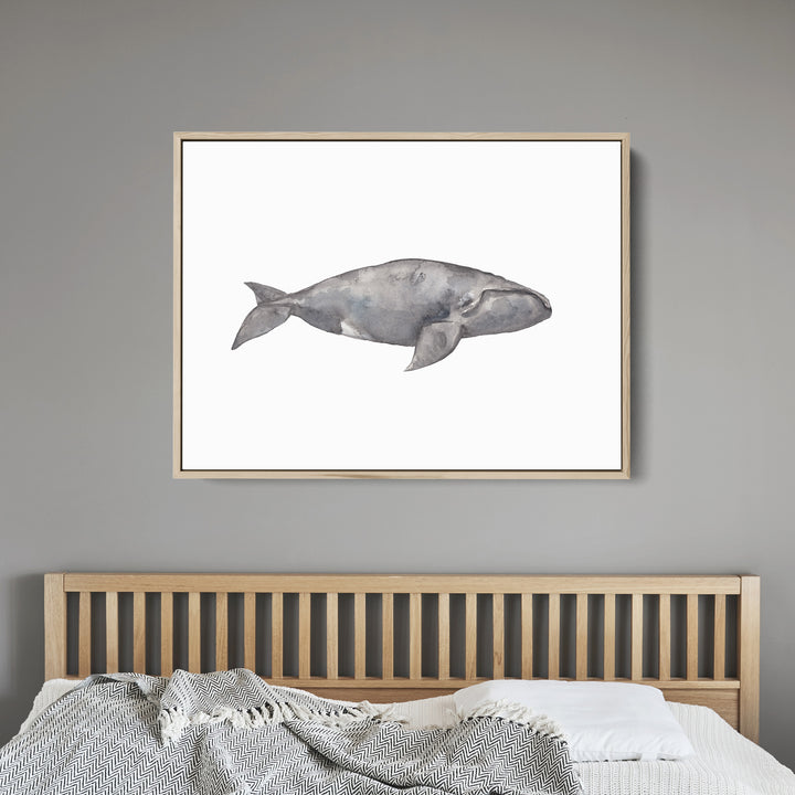 Watercolor Right Whale Painting - Jetty Home