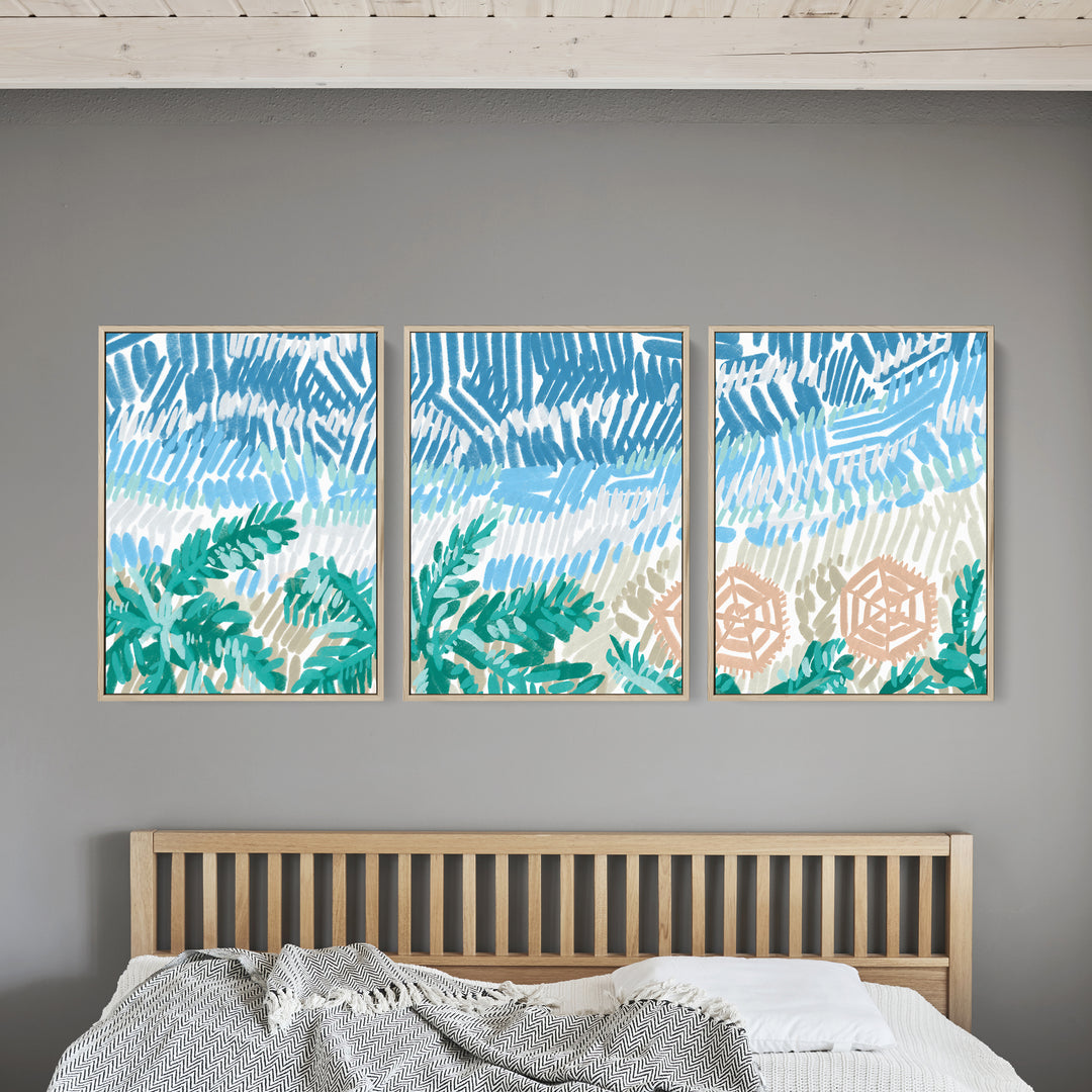 Between Tidelines Triptych - Set of 3