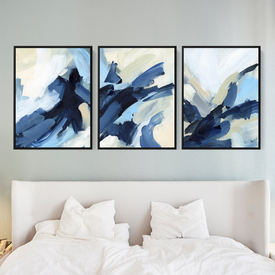 Rough Seas Abstract - Set of 3