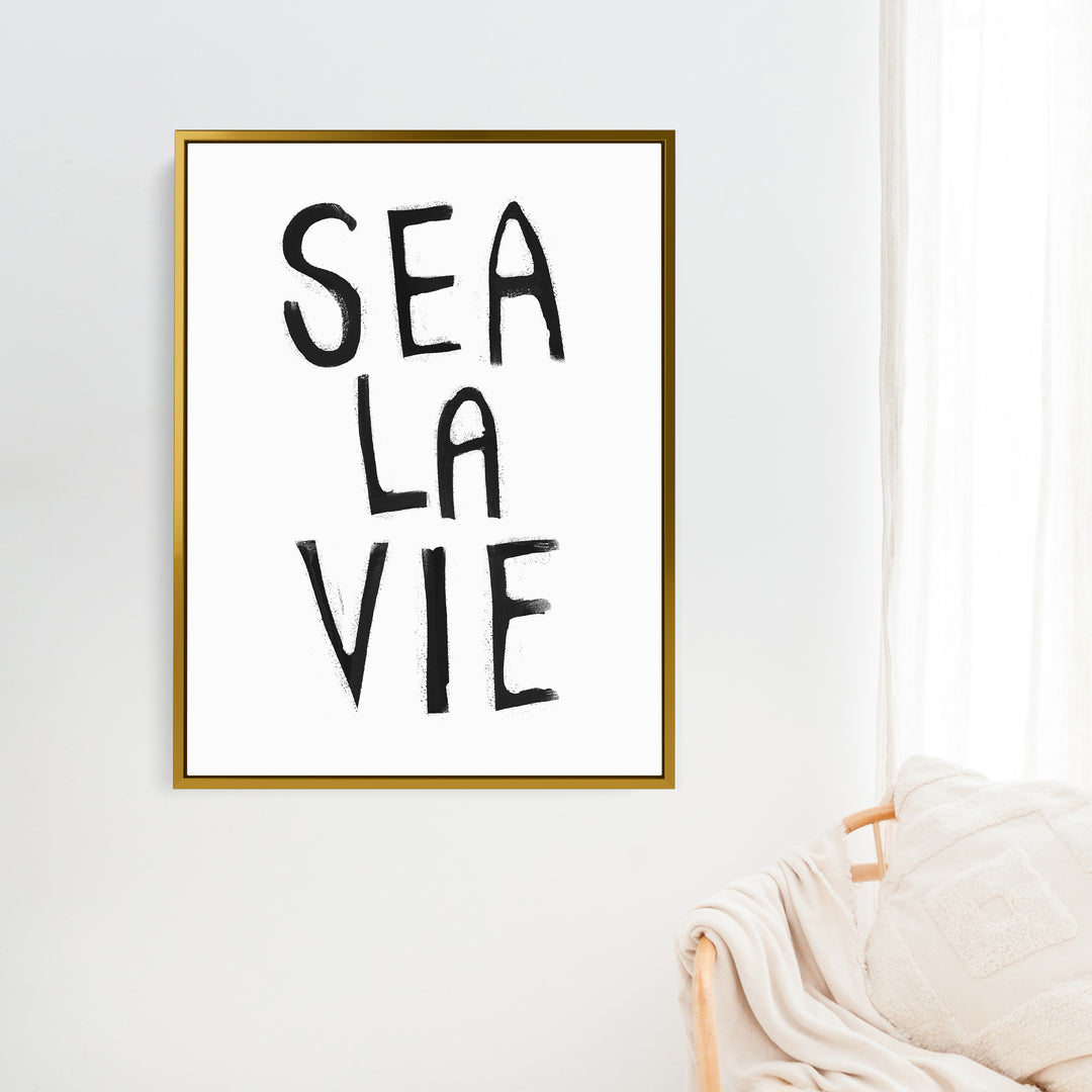 Black & White Sea La Vie - Jetty Home