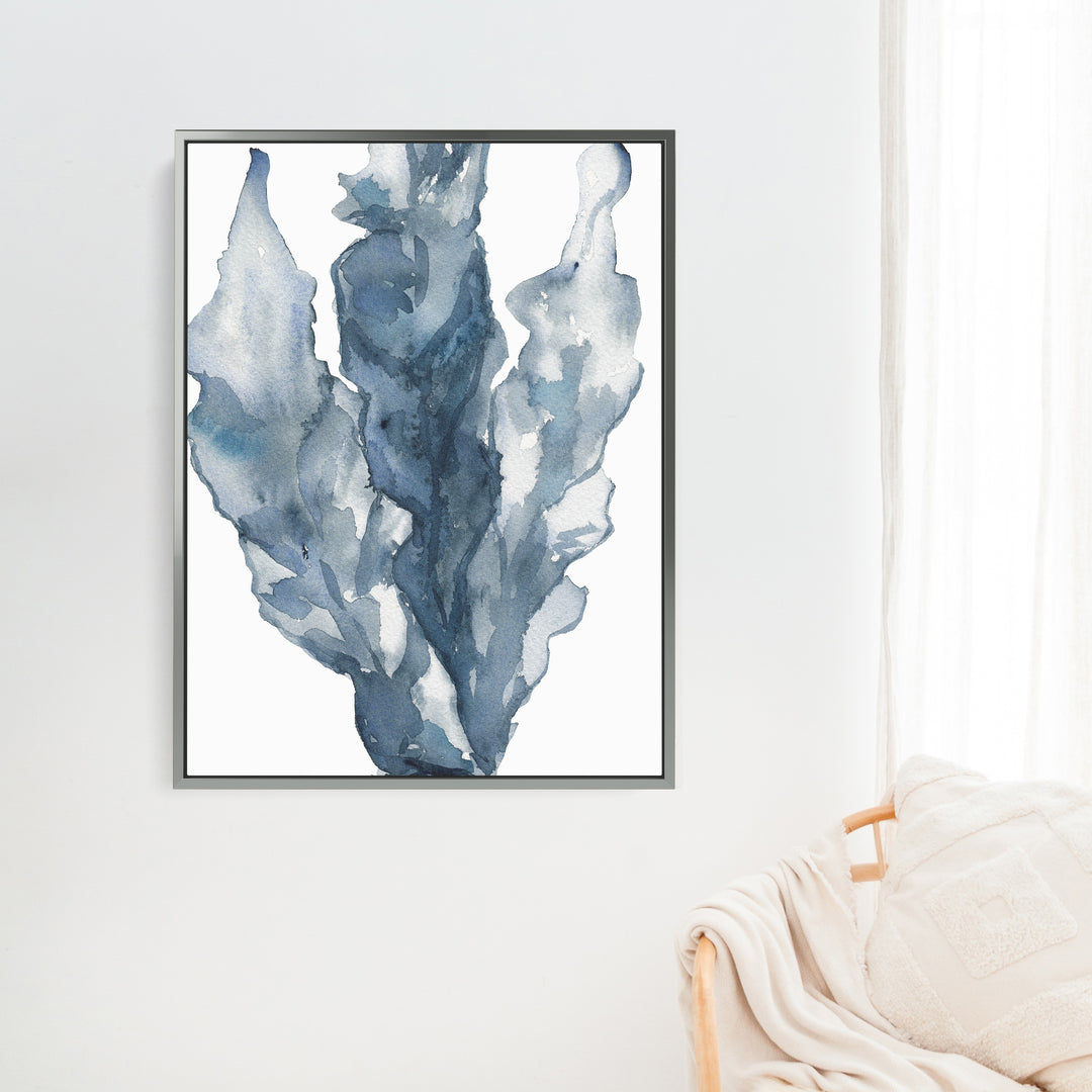 Blue Sea Lettuce Watercolor No. 2 - Jetty Home