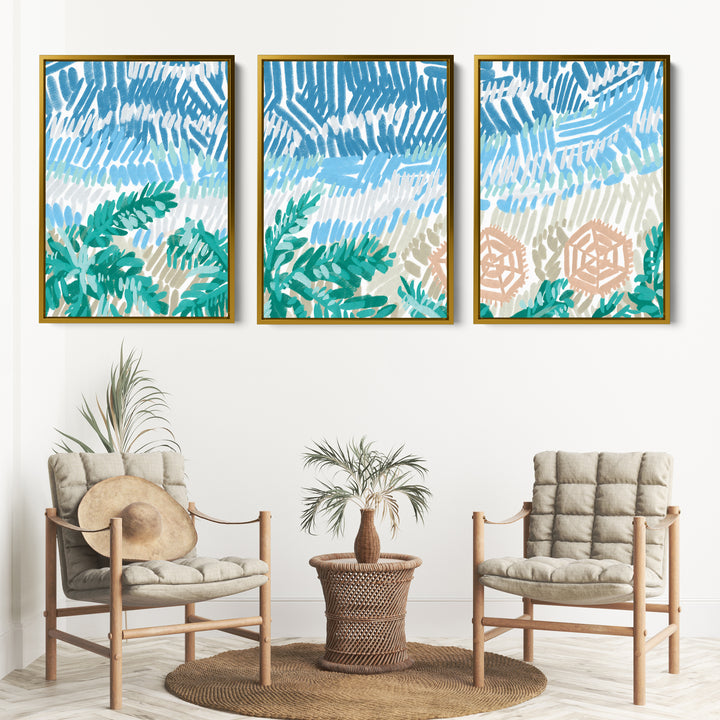 Between Tidelines Triptych - Set of 3