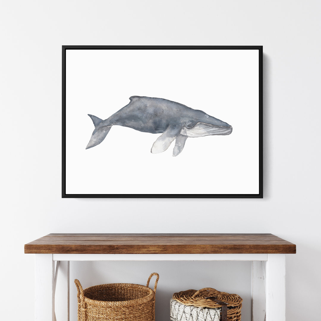 Watercolor Humpback Whale Painting - Jetty Home