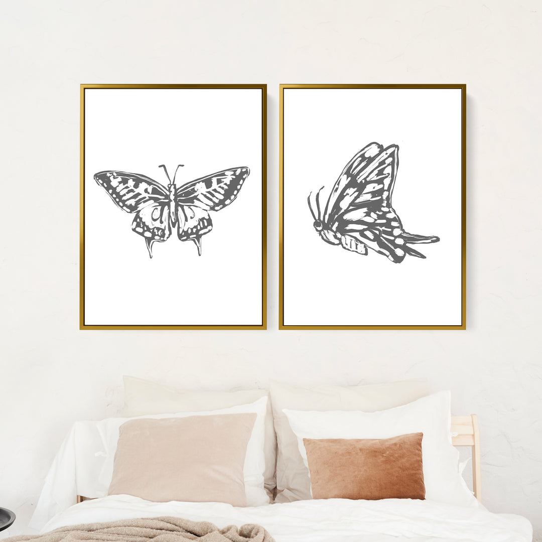 Butterfly Study - Set of 2 - Jetty Home