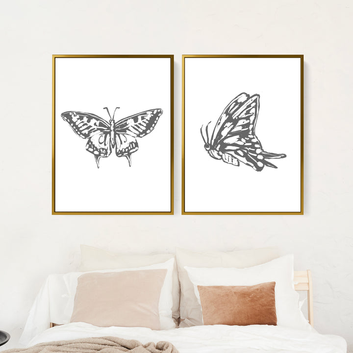 Butterfly Study - Set of 2 - Jetty Home