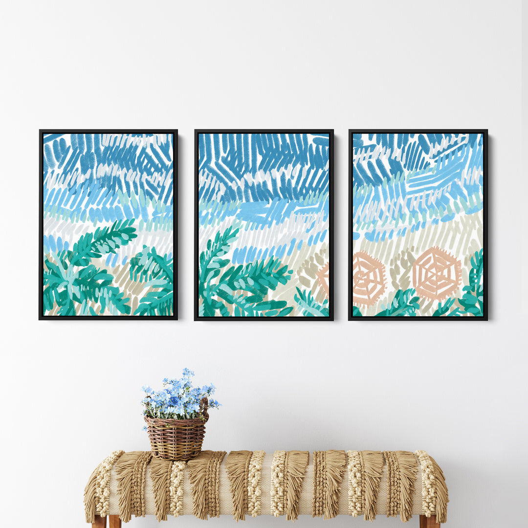 Between Tidelines Triptych - Set of 3