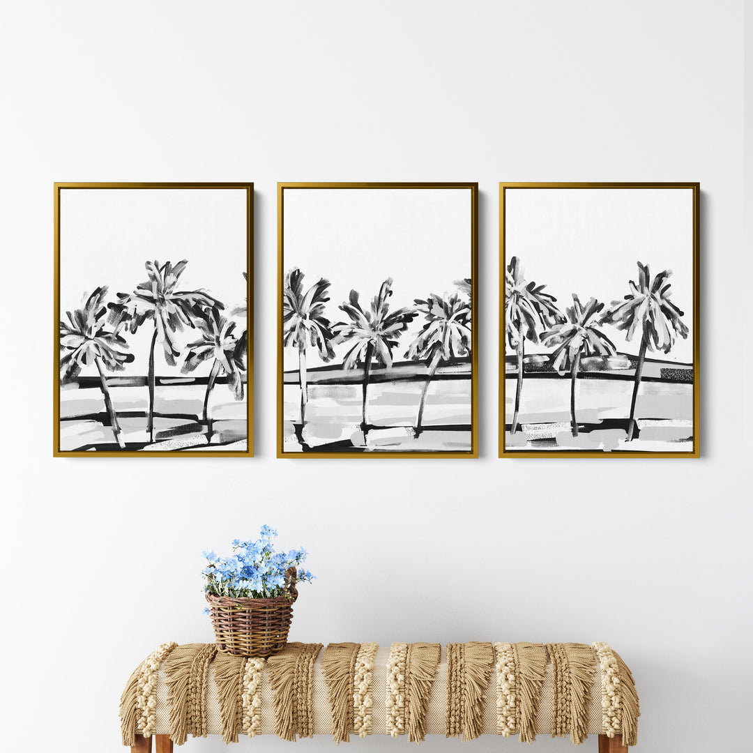 Black & White Island Views - Set of 3 - Jetty Home