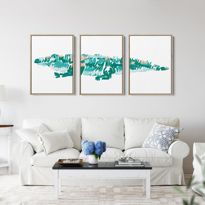 The Alligator Triptych - Set of 3