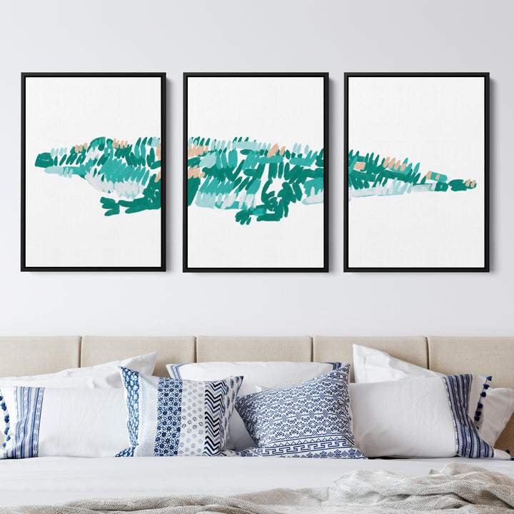The Alligator Triptych - Set of 3