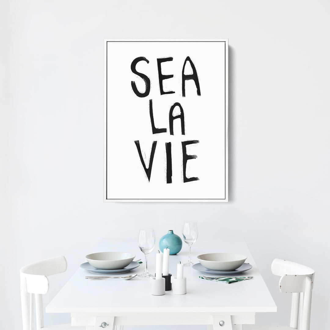 Black & White Sea La Vie - Jetty Home
