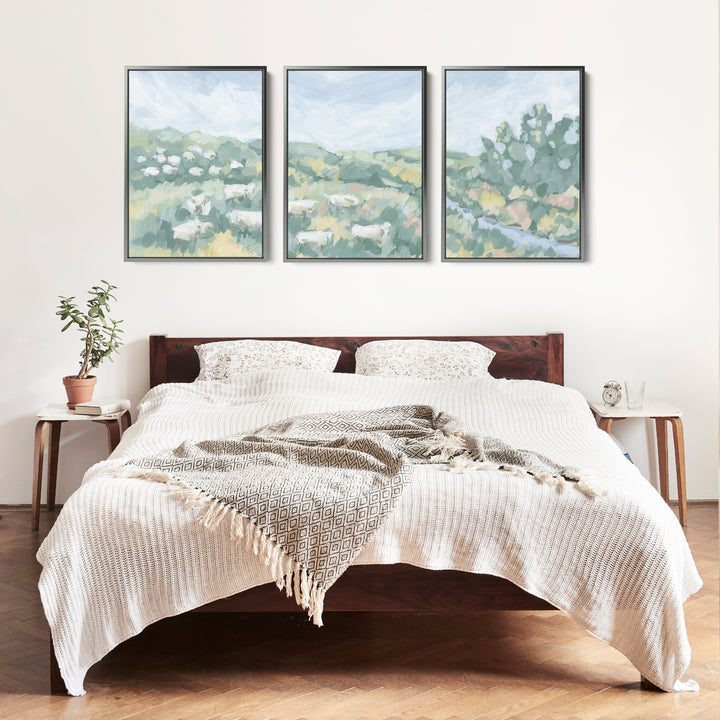 Countryside Flock Triptych - Set of 3 - Jetty Home