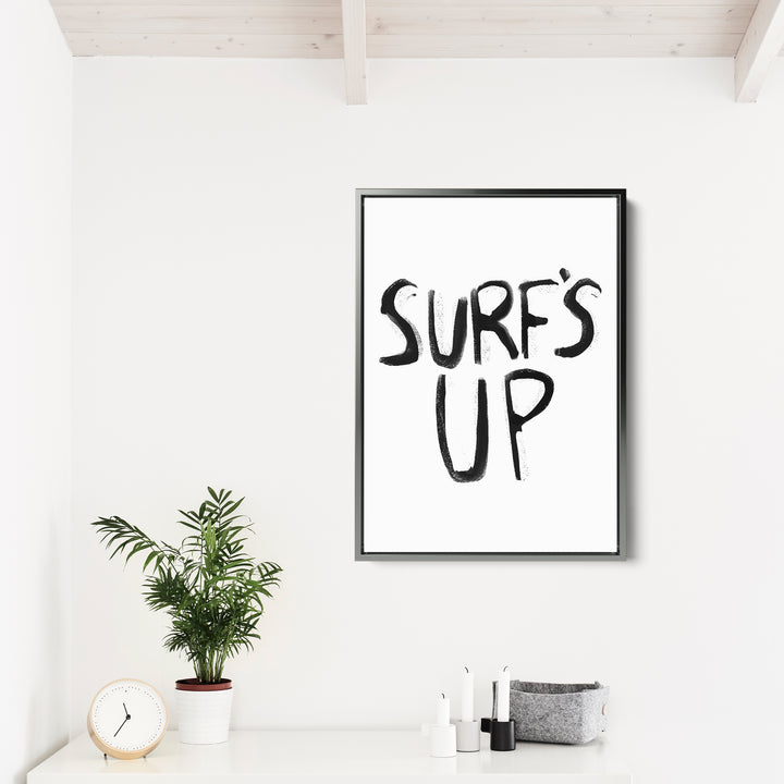 Black & White Surf's Up - Jetty Home