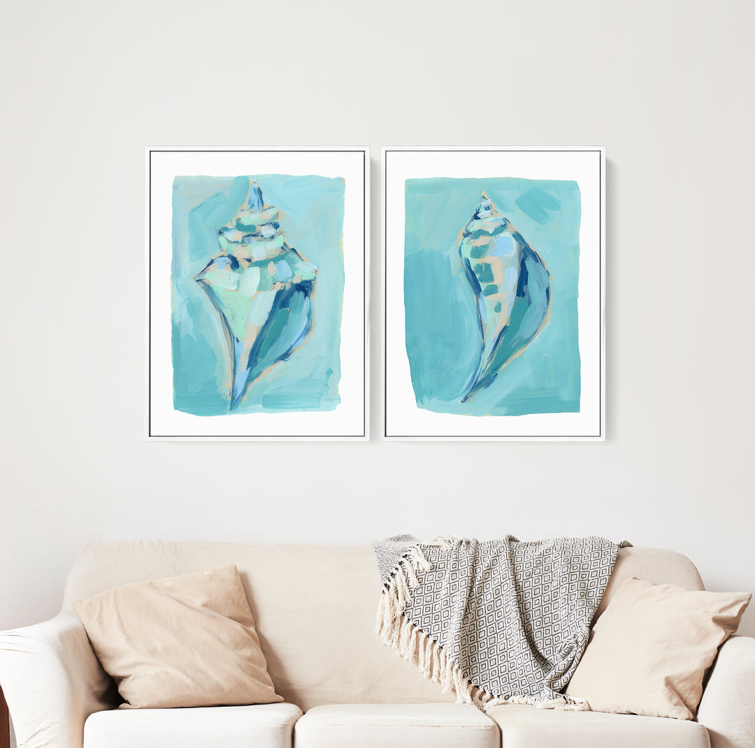 Shoreside Shells Diptych - Set of 2