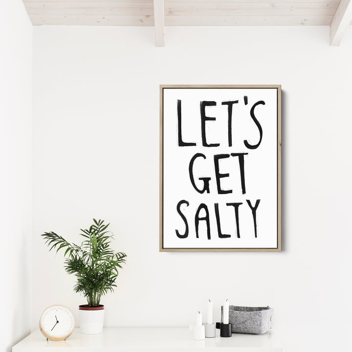 Black & White Let's Get Salty - Jetty Home