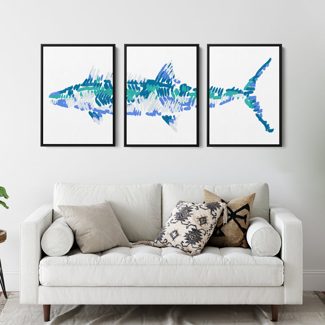 The Kingfish Triptych - Set of 3