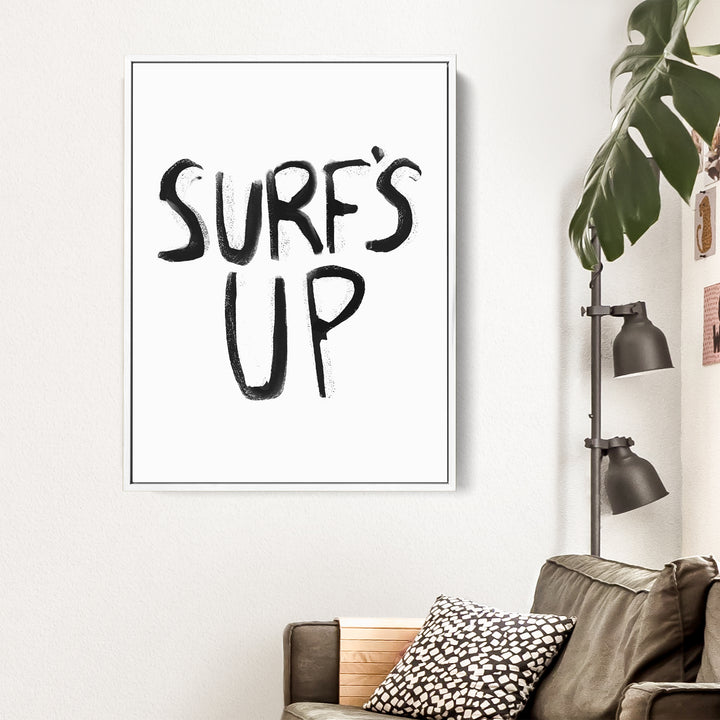 Black & White Surf's Up - Jetty Home