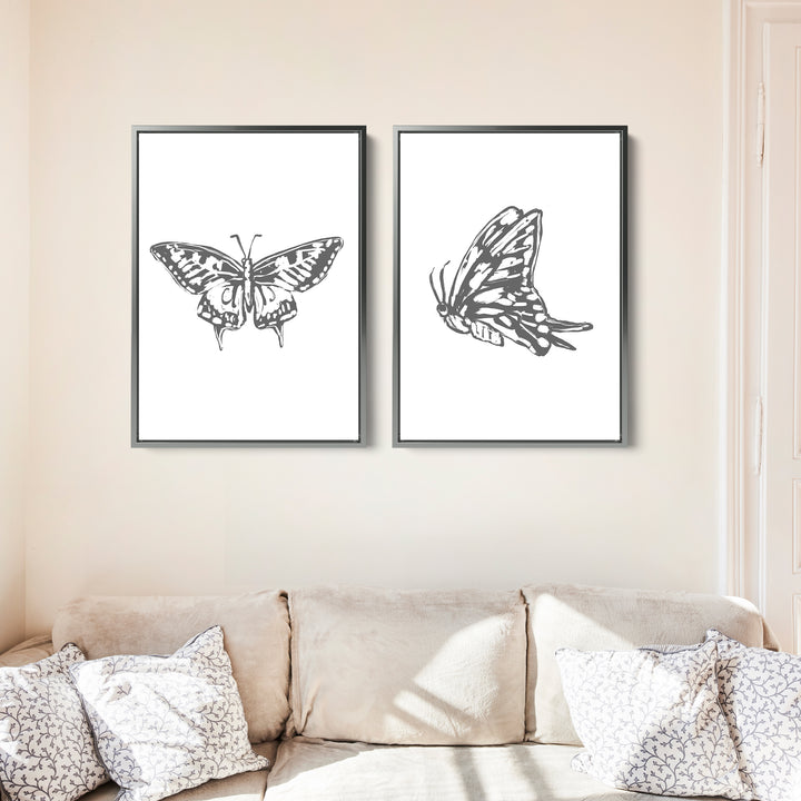 Butterfly Study - Set of 2 - Jetty Home