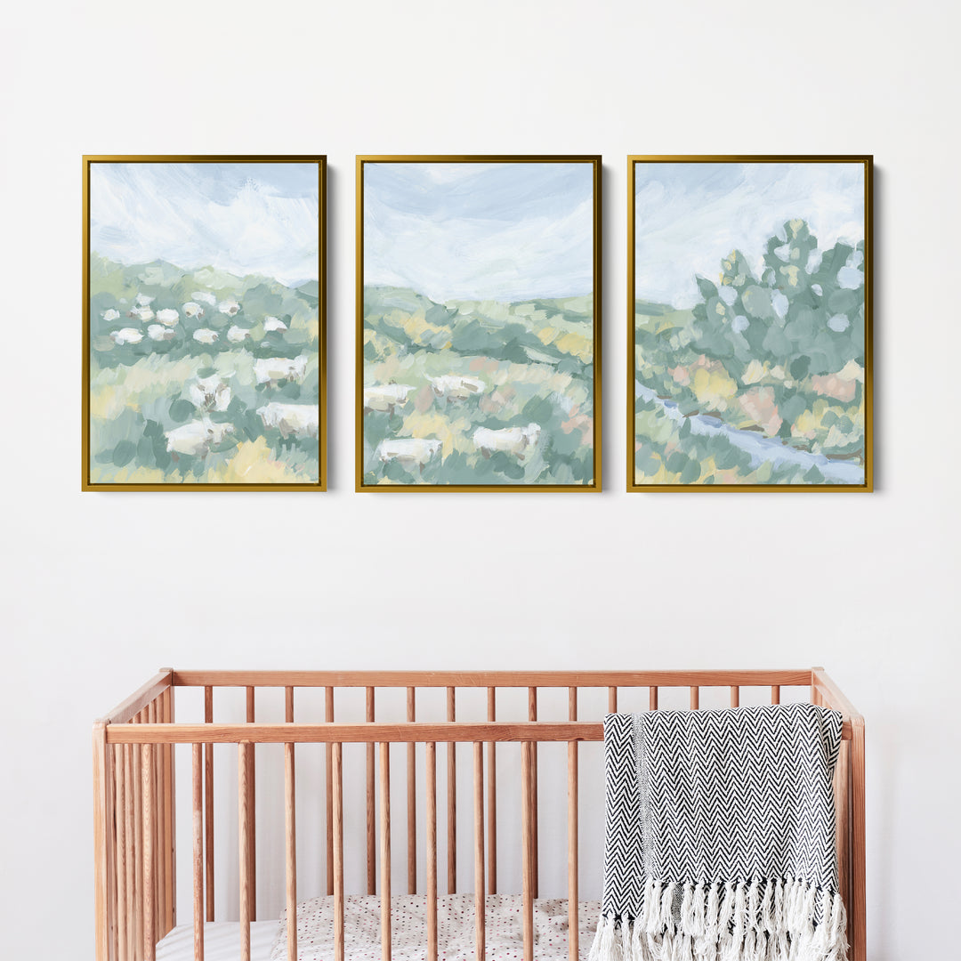 Countryside Flock Triptych - Set of 3 - Jetty Home