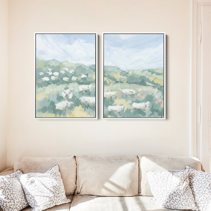 Countryside Flock Diptych - Set of 2 - Jetty Home