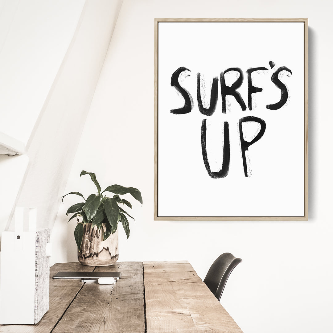 Black & White Surf's Up - Jetty Home